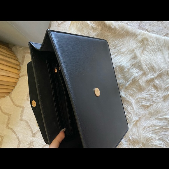 Badgley Mischka Authentic Black Gold Logo Handbag vintage design new condition - Picture 4 of 7